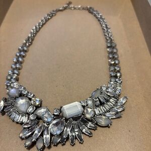 LOFT Silver statement necklace